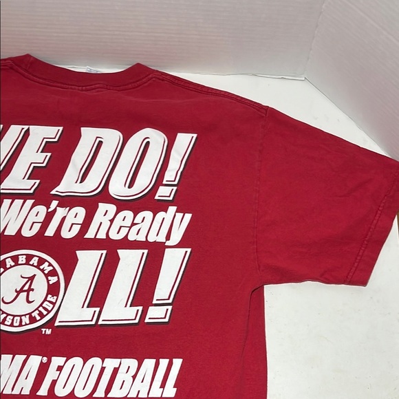 Bright Red Alabama football Short Sleeve Tee with Graphic Print - Picture 8 of 9